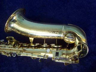 PRETTY VINTAGE CONN SHOOTING STARS ALTO SAXOPHONE,  CASE 3