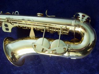 PRETTY VINTAGE CONN SHOOTING STARS ALTO SAXOPHONE,  CASE 8