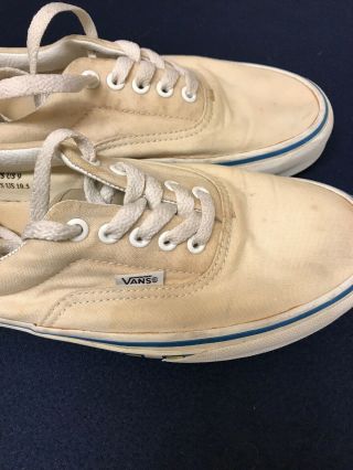 Vintage Vans Shoes Mens 9 Women’s 10.  5 Retro California Unisex Beige VERY RARE 5