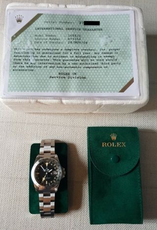 Rolex Vintage Explorer II 2 Steve McQueen 1655 Steel 40mm 1974 Watch MK2 Dial 11