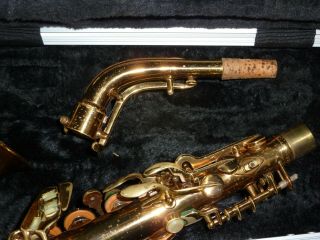 Vintage 1930 ' s Conn transitional alto saxophone 7