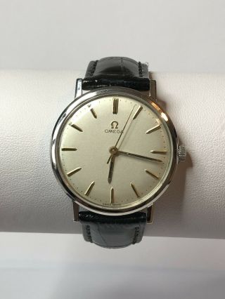 Omega Geneve Gents Watch Mechanical Wind Circa.  1960s Cal 601.