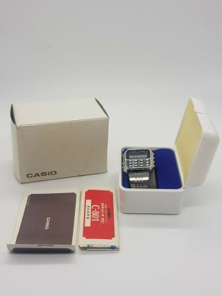 Vintage Casio C - 801 Nos Box Documents Wrist Watch For Man