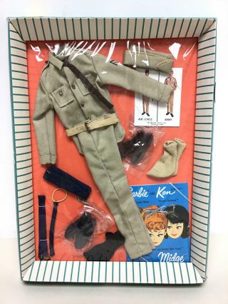 Vintage Barbie - Ken " Army And Air Force " Outfit 797 (nfrb) Excl Cond