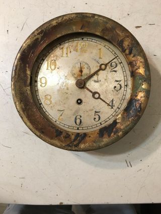Vintage Chelsea Wwii Era Ships Clock Salvage Project
