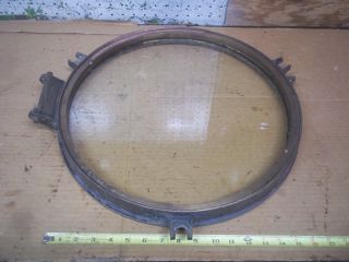 Old Vintage Ship Porthole With Glass 17 " Brass Bronze Maritime Steampunk Antique