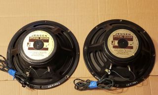 Vintage Pair Jensen 10 " Special Design Speakers C10nc74385 / 220433 Tube Amp