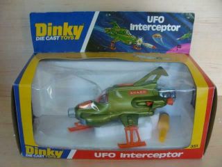 Dinky Ufo Interceptor Vintage Boxed 351 Unpunched Mib Uk Plane Space Tv Series