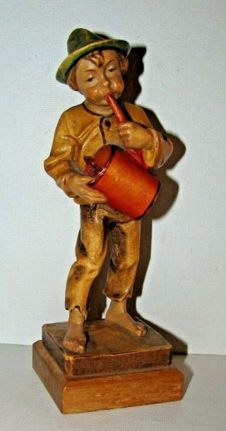 German Hand Carved Wood Boy Josef Albl Oberammergau Holzschnitzereien