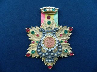 EXTREMELY RARE 1887 KREWE OF REX DUCAL BADGE MEDAL ORLEANS MARDI GRAS 12