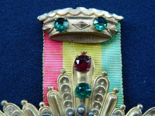 EXTREMELY RARE 1887 KREWE OF REX DUCAL BADGE MEDAL ORLEANS MARDI GRAS 5