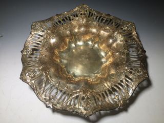 Vintage Made For Tiffany & Co.  Sterling Silver Open Reticulated Bowl