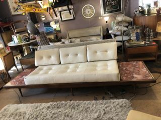 Adrian Pearsall Sofa Platform With Marble End Tables Mid Century Modern Vintage