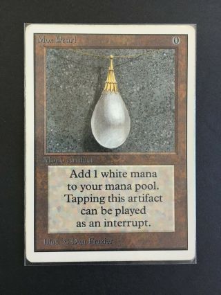 Magic The Gathering Mox Pearl Unlimited Vintage Mtg Rare Power 9