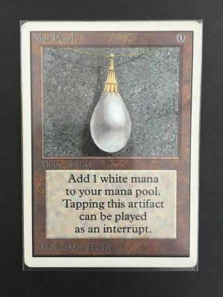 Magic The Gathering MOX PEARL Unlimited vintage MTG Rare Power 9 9