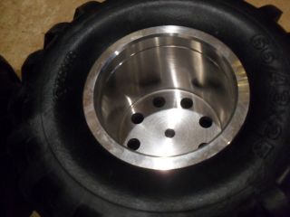 Vintage Kyosho Monster Truck Aluminum Rims and Tires Great 7