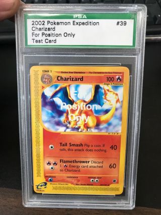 Charizard Fpo Test Card Psa Encased Insanely Rare 39