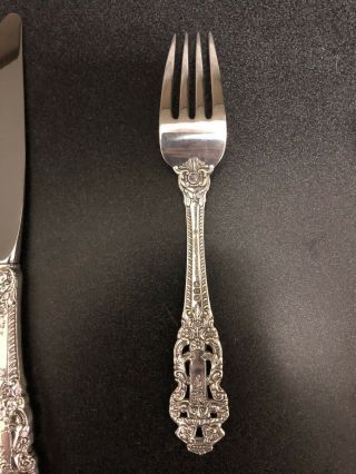 Gorham Crown Baroque Sterling Flatware Set for 24 Bridal Gift 9