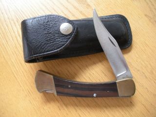 Rare Vintage Buck 110 Knife With Two Line Inverted Tang Stamp No Pattern Number