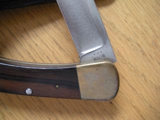 RARE Vintage Buck 110 Knife with TWO Line INVERTED Tang Stamp NO PATTERN NUMBER 2