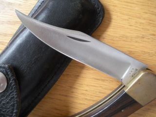 RARE Vintage Buck 110 Knife with TWO Line INVERTED Tang Stamp NO PATTERN NUMBER 3