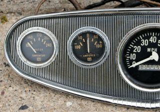 Vintage Art Deco Maxim - Pitman Snorkel Fire Truck Instrument Panel,  Speedometer 2