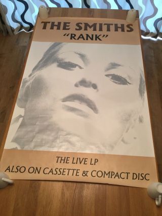 The Smiths - Rank Subway Poster 60 " X 40 " 1987 - Ultra Rare.