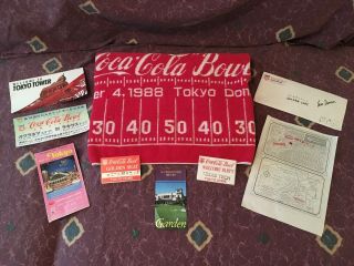 Vintage 1988 Coca - Cola Bowl Texas Tech Memorabilia