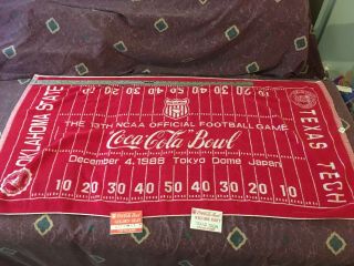 Vintage 1988 Coca - Cola Bowl Texas Tech Memorabilia 3