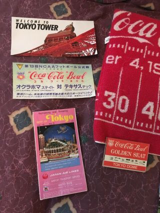 Vintage 1988 Coca - Cola Bowl Texas Tech Memorabilia 6