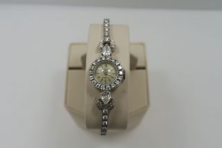 Rare - Vintage - Tiffany & CO x Patek Philippe - Platinum Ladies Diamond Watch 2