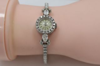 Rare - Vintage - Tiffany & CO x Patek Philippe - Platinum Ladies Diamond Watch 9