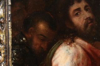 MICHIEL COXIE (1499 - 1592) RARE FLEMISH OIL ON COPPER PANEL - ARREST OF CHRIST 10