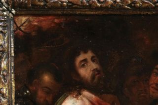 MICHIEL COXIE (1499 - 1592) RARE FLEMISH OIL ON COPPER PANEL - ARREST OF CHRIST 3