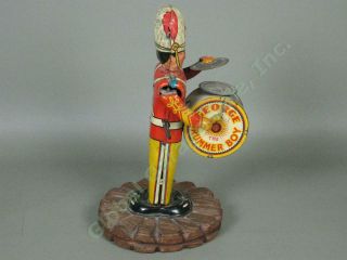Vintage Marx George The Drummer Boy Wind - Up Marching Band Mechanical Tin Toy 2