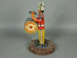 Vintage Marx George The Drummer Boy Wind - Up Marching Band Mechanical Tin Toy 4
