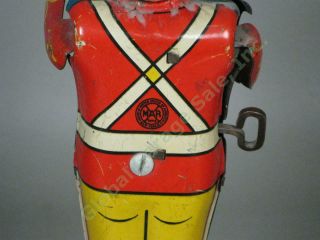 Vintage Marx George The Drummer Boy Wind - Up Marching Band Mechanical Tin Toy 5