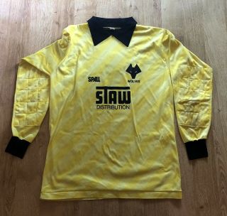 Wolves Rare Staw 1986 - 88 Matchworn Kendall Keeper Shirt Wolverhampton Wanderers