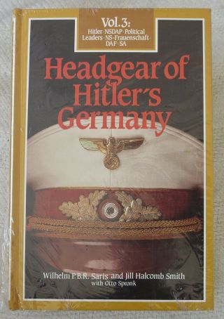 Bender Ww2 Collector Reference Book Headgear Of Hitlers Germany Vol.  3