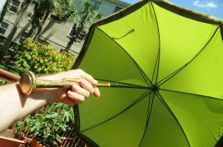 Vintage Antique French Umbrella W/ Goldfilled Handle