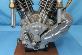 Very Rare Indian Motorcycle Little Indian 1/2 Scale V Twin Engine Tom Sieber 3
