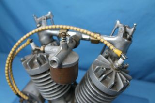 Very Rare Indian Motorcycle Little Indian 1/2 Scale V Twin Engine Tom Sieber 6