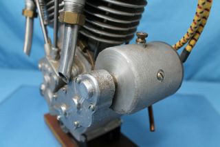 Very Rare Indian Motorcycle Little Indian 1/2 Scale V Twin Engine Tom Sieber 9