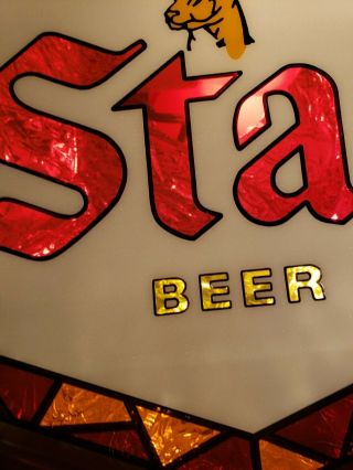 VINTAGE SCARCE BIG BREWERIANA SIGN: Large Bright Stag Beer Lighted Sign - 2