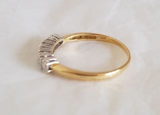An 18ct White & Yellow Gold half Eternity Ring.  Set with Brilliant cut Diamonds 3