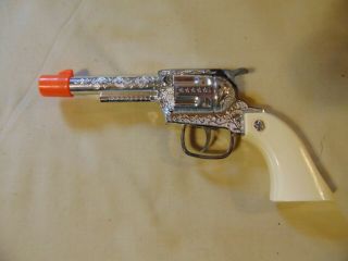 Vintage Plastic Revolver Cap Gun Cowboy Six Shooter