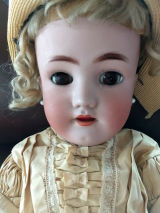 Antique Doll 26 " Simon Halbig/heinrich Handwerck Germany Bjcb - Signed