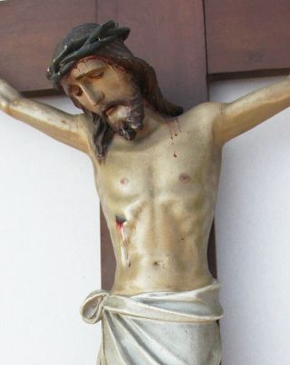 Antique Wooden Jesus Christ Crucifix