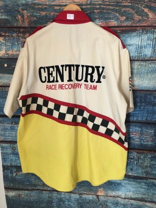 Vintage Miller Industries Century Race Recovery Team Nascar Racing Button Xl