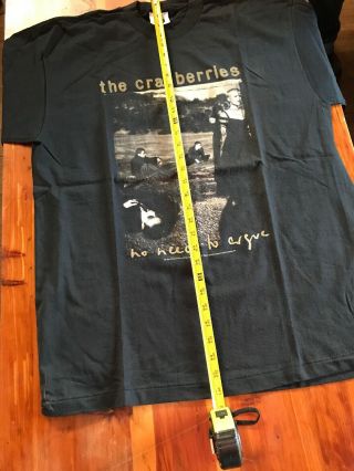VINTAGE THE CRANBERRIES NO NEED TO ARGUE WORLD TOUR 1995 T - SHIRT SIZE XL 4